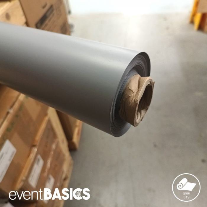 Standard Lackfolie - Tischdecke - 130cm x 30m 150µm grau (319) eventBASICS